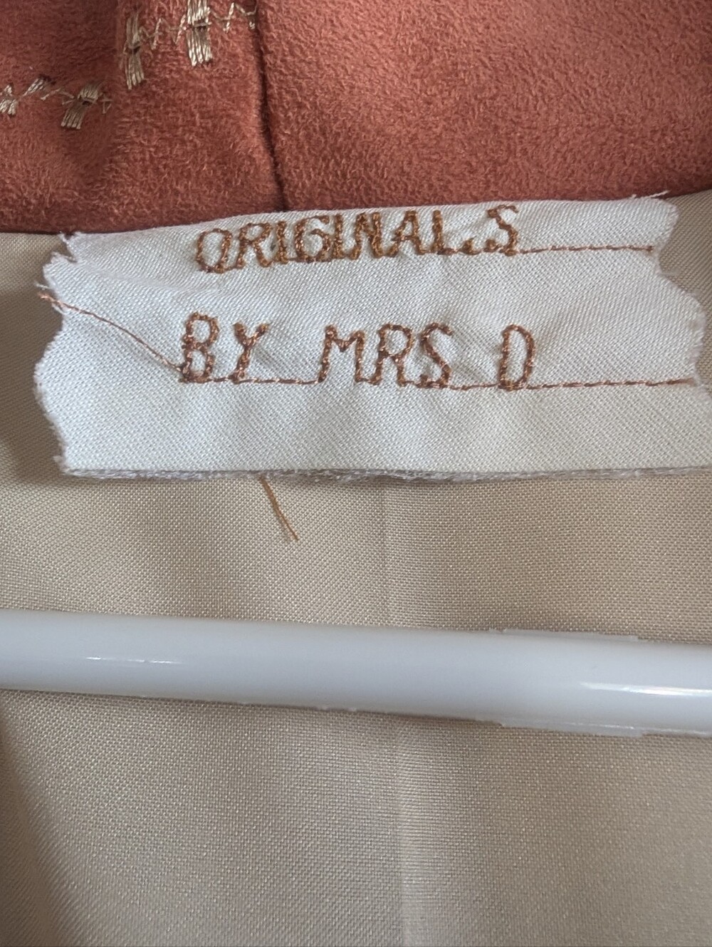Rust Suede Crop Jacket - Picture 3 of 3
